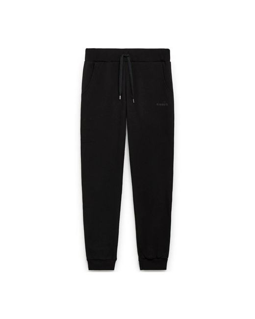 Diadora Black Sweatpants for men