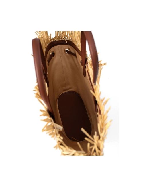 Pinko Brown Tote Bags