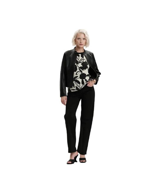 White Wise Black Leather Jackets