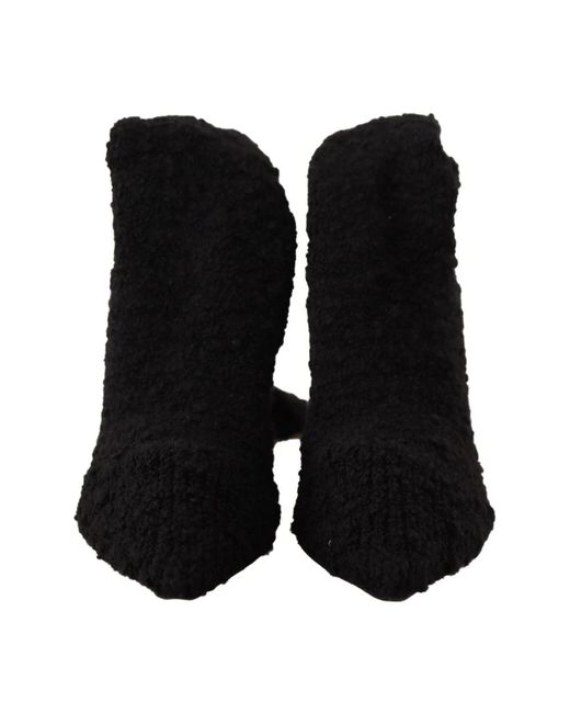 Dolce & Gabbana Black Heeled Boots