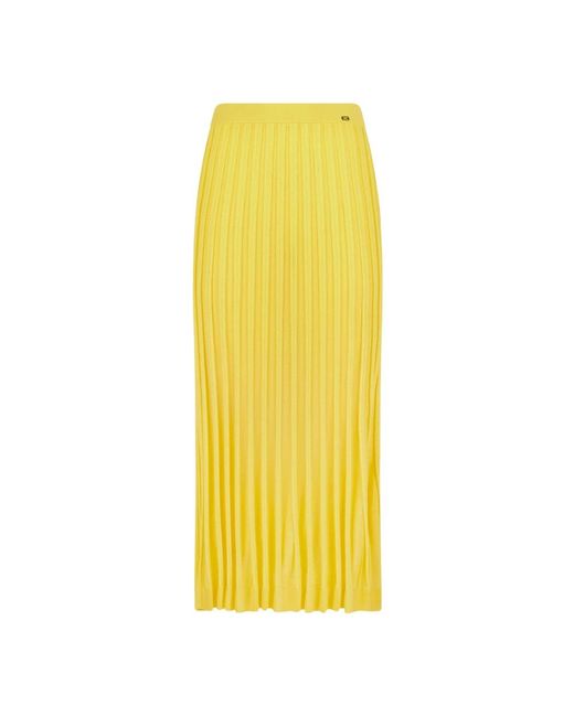 Elisabetta Franchi Yellow Midi Skirts