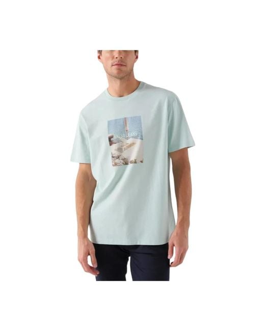 Salsa Jeans Blue T-Shirts for men