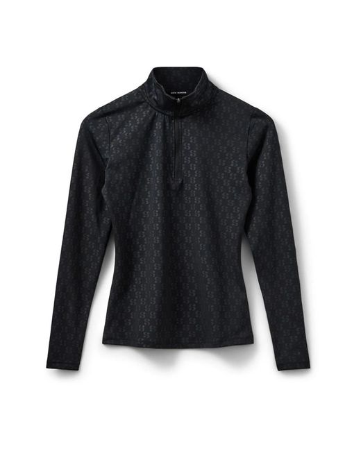 Sofie Schnoor Tops ,Zwart ,Long Sleeve Tops in het Black