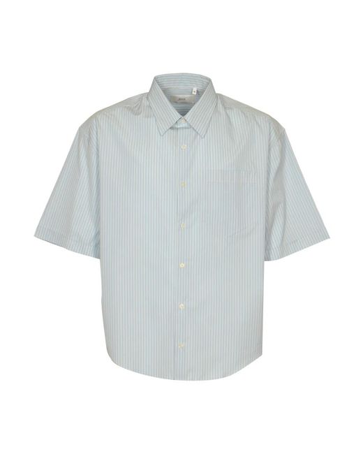 AMI Blue Short Sleeve Shirts for men