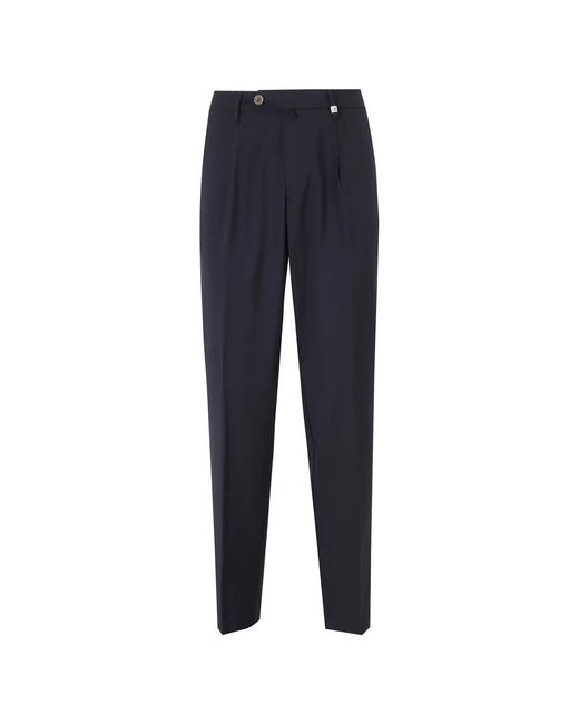 Myths Blue Slim-Fit Trousers for men