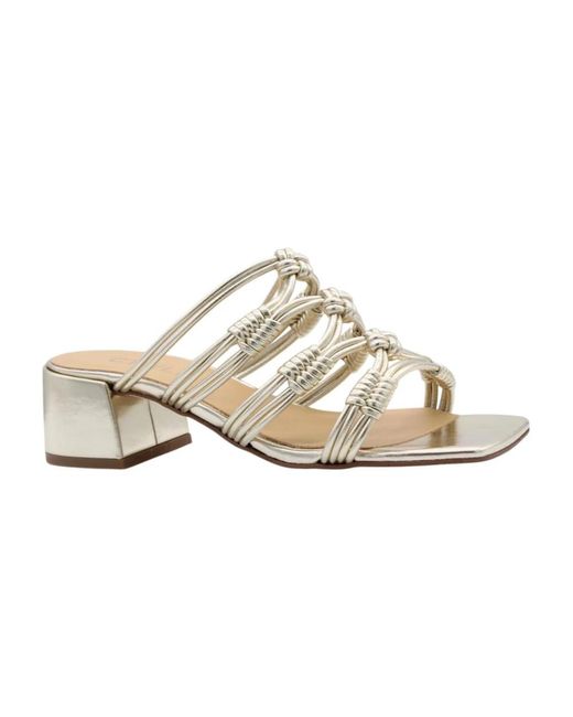 CTWLK White Heeled Mules