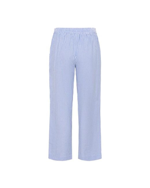 Saint Tropez Blue Straight Trousers