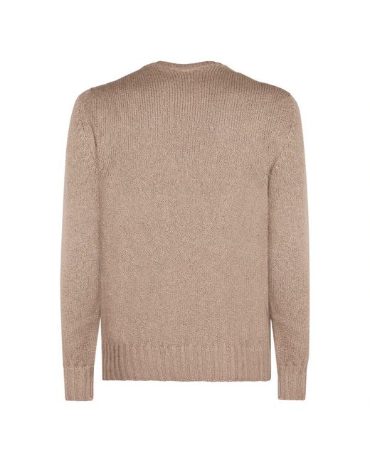 Drumohr Gerippter baumwollpullover in Brown für Herren