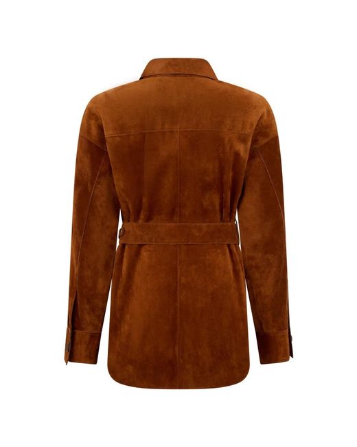 Leather Jackets Moorer en coloris Brown