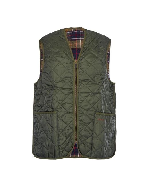 Barbour Jassen ,Groen ,Nylon Gewatteerd Vest Met Tartan Voering in het Green voor heren