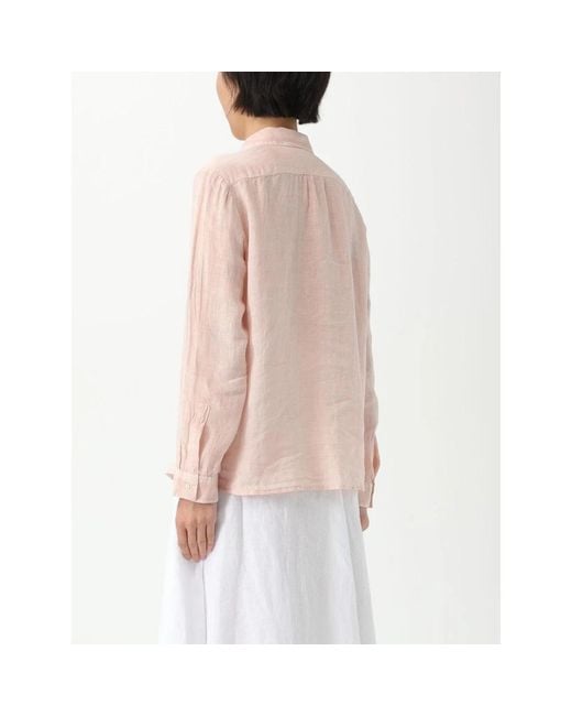 120% Lino Pink Shirts