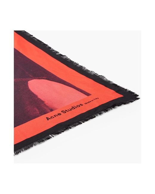 Acne Red Scarf