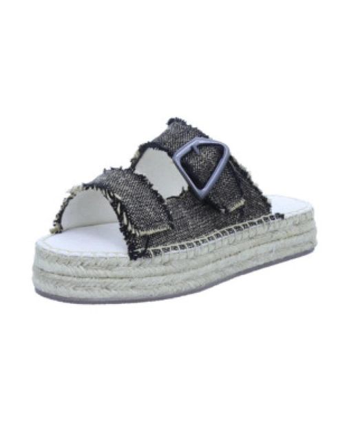 EMU Blue Schwarze Damen-Slide-Sandalen Komfort-Stil