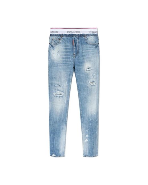 DSquared² Blue Loose-Fit Jeans for men