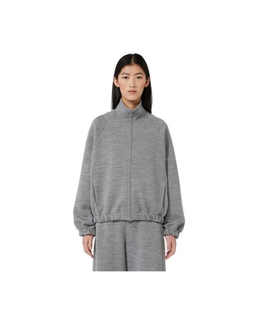 Max Mara Gray Zip-Throughs