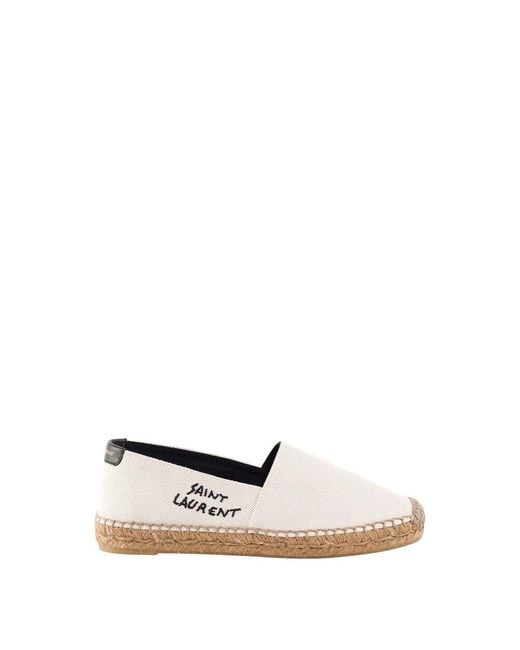 Saint Laurent White Espadrilles