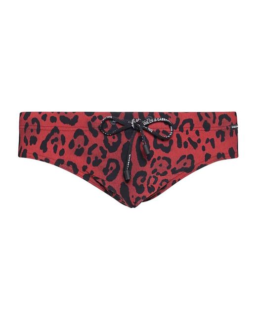 Beachwear di Dolce & Gabbana in Red da Uomo