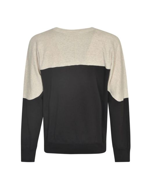 Isabel Marant Zweifarbiger crew-neck-sweatshirt in Black für Herren