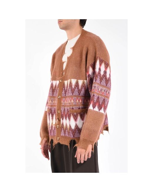 Laneus Red Cardigans for men