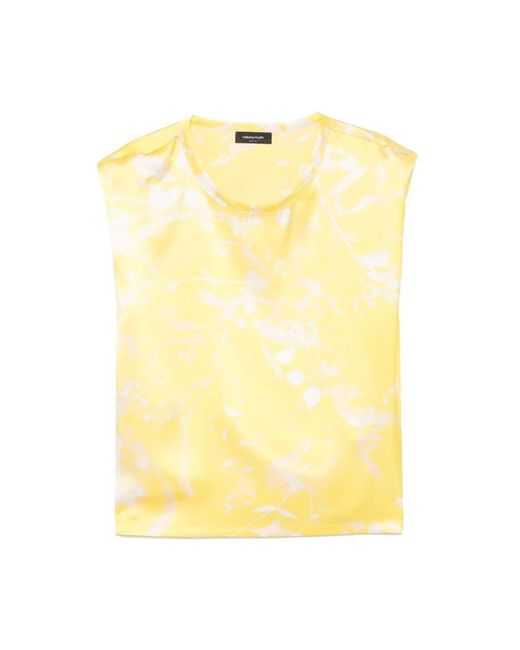 Fabiana Filippi Yellow Jasmin gelb blattmuster bootshals