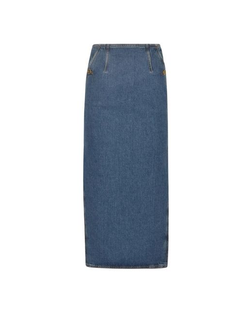 Etro Blue Denim Skirts