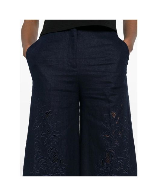 Twinset Blue Cropped Trousers