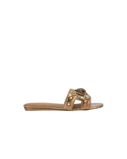 Kurt Geiger Brown Sliders