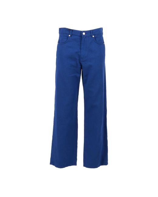 Max Mara Blue Wide Trousers