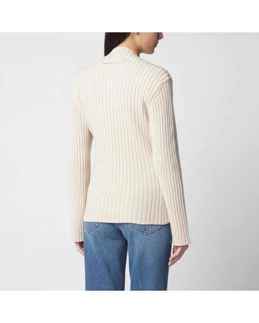 Victoria Beckham Blue Round-Neck Knitwear