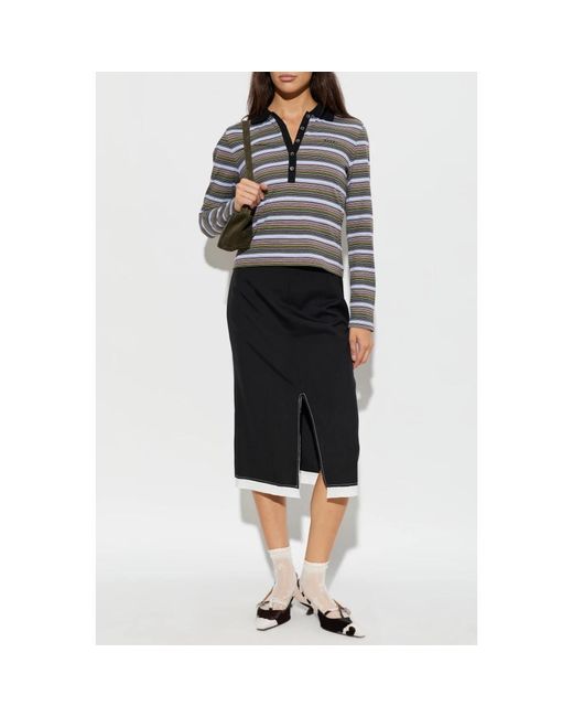 Marni Lange Mouwen Polo in het Gray