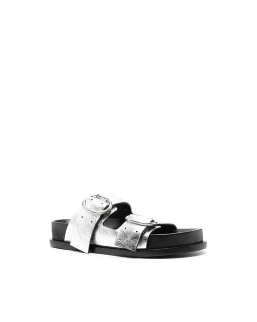 Jil Sander White Sliders