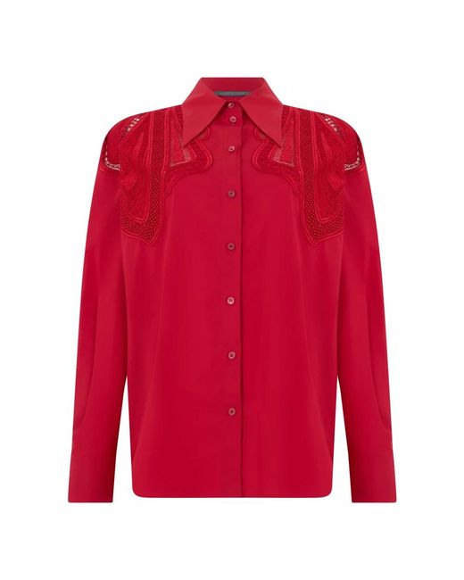 Alberta Ferretti Red Shirts