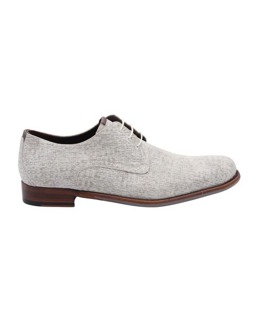 Floris Van Bommel Gray Laced Shoes for men