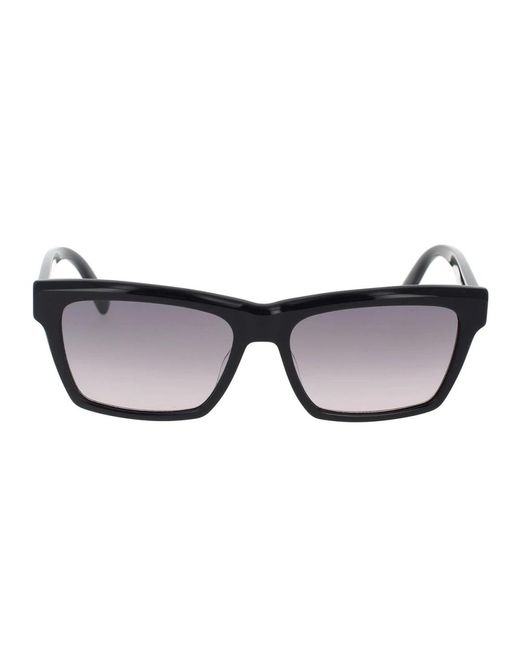 Gafas de sol rectangulares monogram sl m104 Saint Laurent de color Black