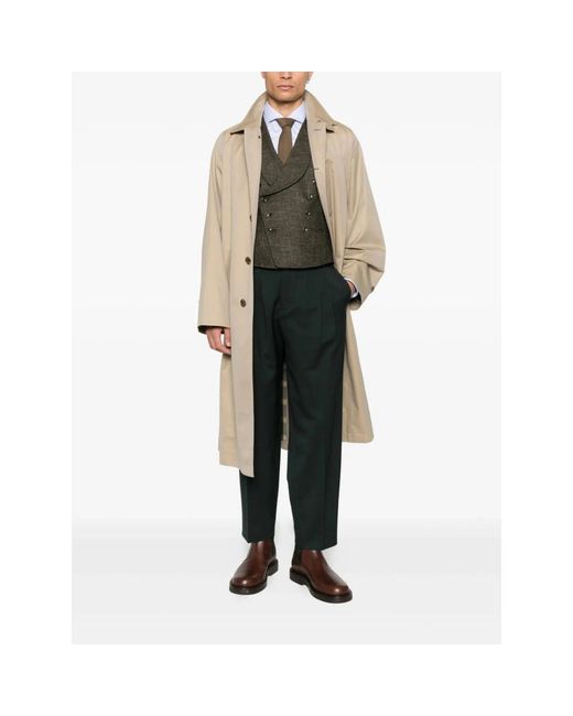 BRIGLIA Black Suit Trousers for men