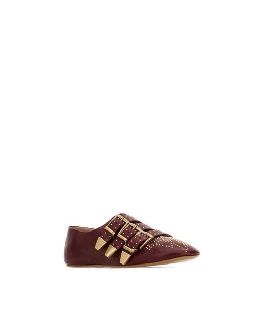 Chloé Brown Ballerina Shoes