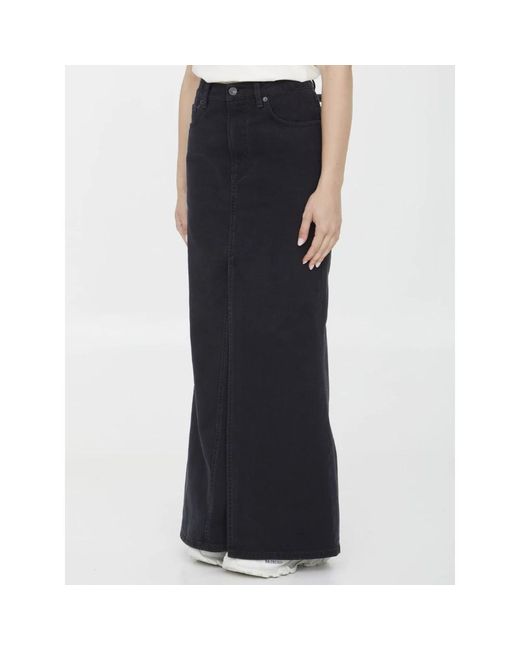 Balenciaga Black Maxi Skirts