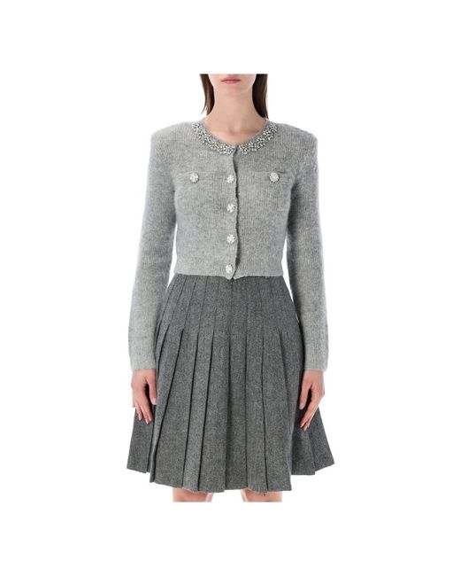 Cardigans Self-Portrait de color Gray