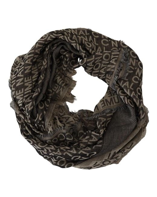 CoSTUME NATIONAL Black Winter Scarves