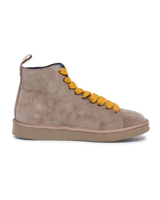 Pànchic Ecofur Lining Enkelboot Walnut in het Gray