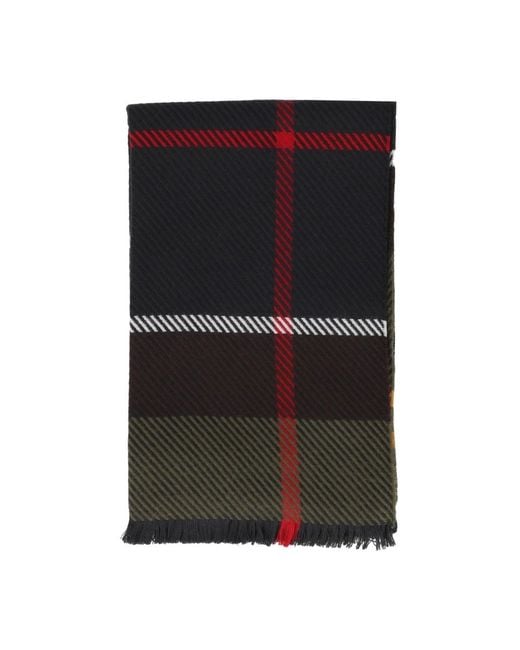 Barbour Black Winter Scarves