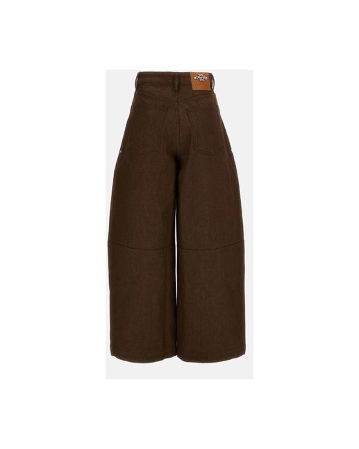Simone Rocha Brown Wide Jeans