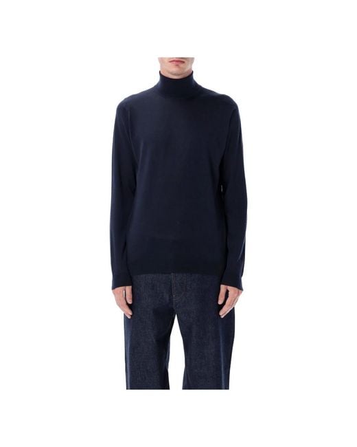John Smedley Blue Turtlenecks for men