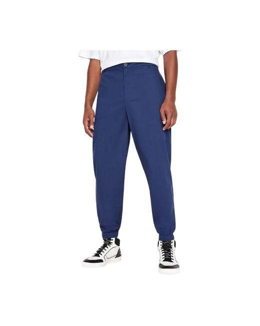 ARMANI EXCHANGE Blaue Hose Mit Elastischen Bündchen in Blue für Herren