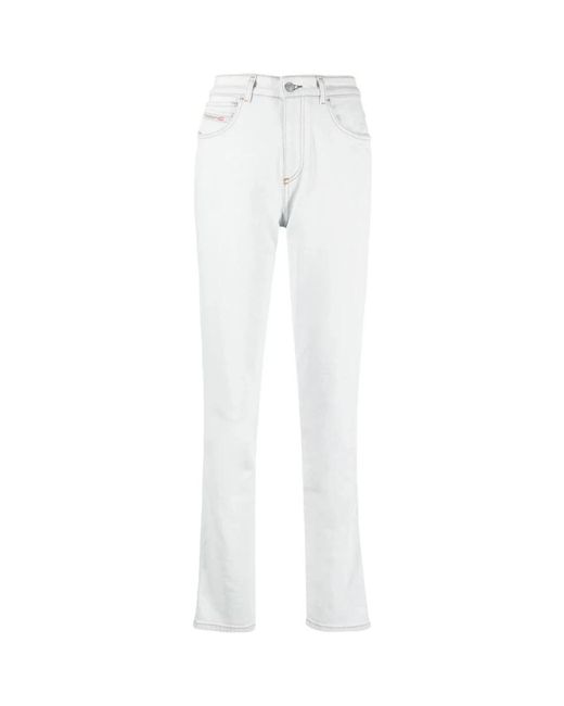 DIESEL White Slim-Fit Jeans