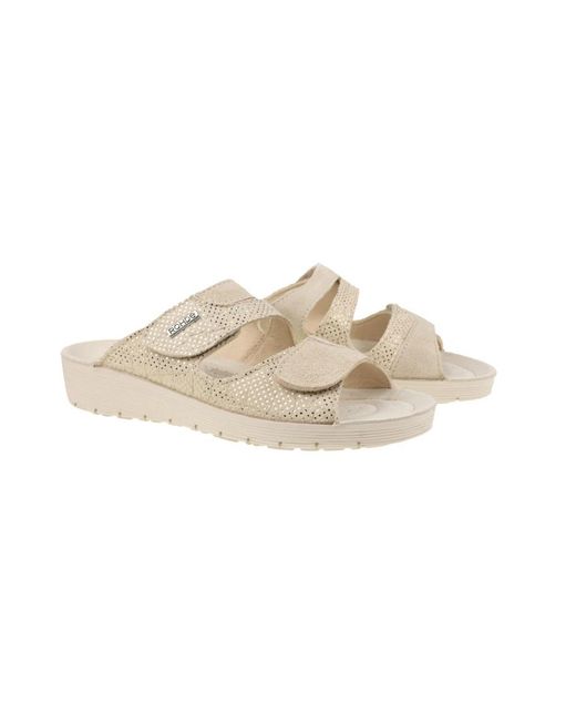 Rohde Schoenen ,Suède Elegante Damessandaal in het Natural