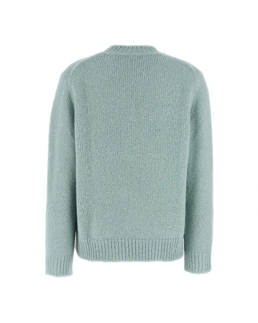 Jil Sander Green Round-Neck Knitwear