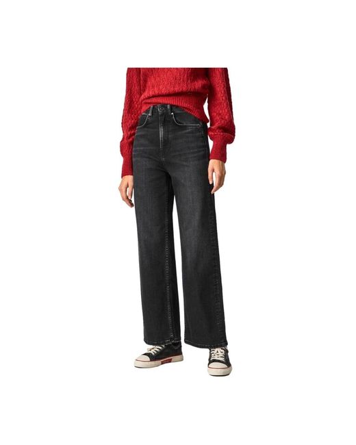 Pepe Jeans Red Wide Jeans