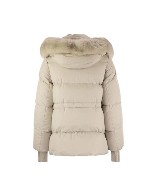 Down Jackets di Moorer in Natural