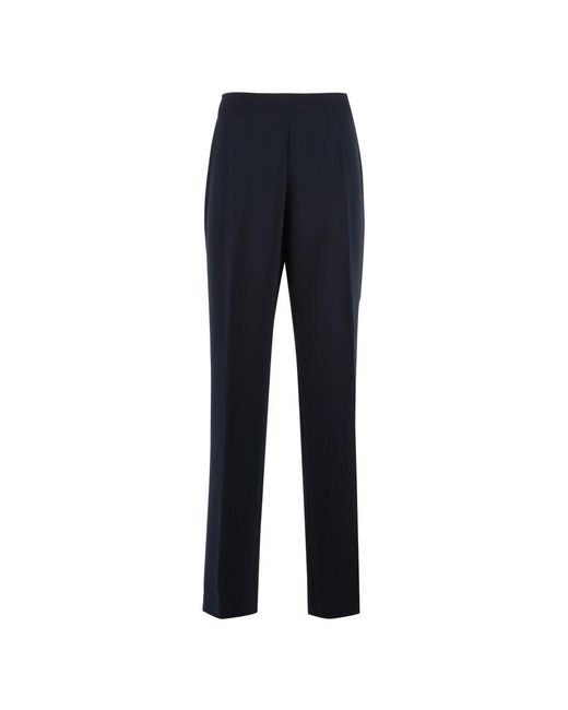 Clips Broeken ,Blauw ,Polyester Broek Met Hoge Taille En Elastische Tailleband in het Blue